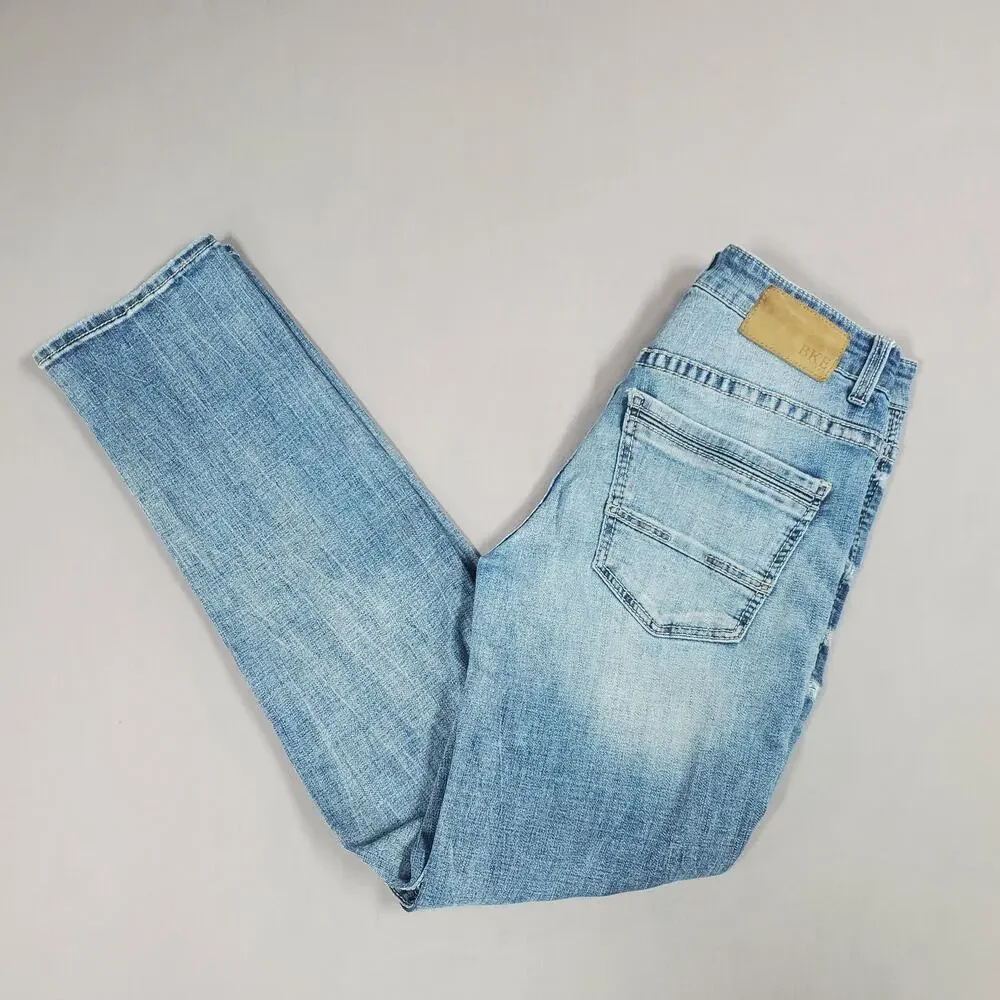 BKE Mens Alec Straight Leg Jeans Size 30x32 Slight Destressing